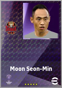 Moon Seon-Min eFootball 2026 player card, 66 OVR RWF