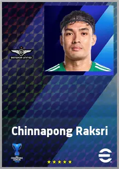 Chinnapong Raksri eFootball 2026 player card, 61 OVR GK