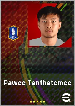 Pawee Tanthatemee eFootball 2026 player card, 66 OVR CB