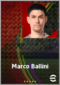 Marco Ballini eFootball 2026 player card, 66 OVR CB