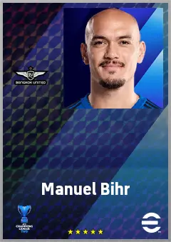 Manuel Bihr eFootball 2026 player card, 67 OVR CB