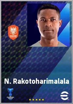 N. Rakotoharimalala eFootball 2026 player card, 67 OVR LWF