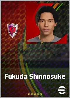 Fukuda Shinnosuke eFootball 2026 player card, 70 OVR RB