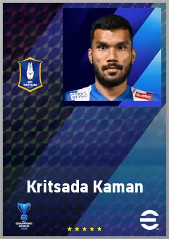 Kritsada Kaman eFootball 2026 player card, 67 OVR DMF