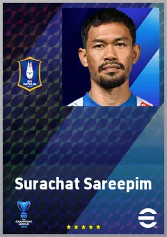 Surachat Sareepim eFootball 2026 player card, 63 OVR RMF