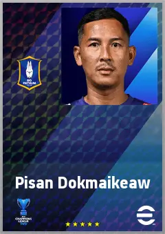 Pisan Dokmaikeaw eFootball 2026 player card, 64 OVR GK