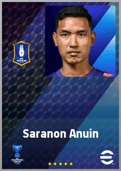 Saranon Anuin eFootball 2026 player card, 67 OVR GK