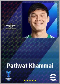 Patiwat Khammai eFootball 2026 player card, 67 OVR GK