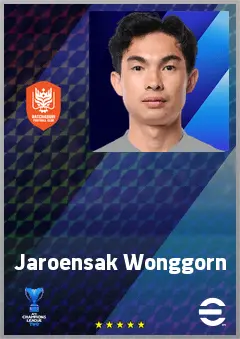 Jaroensak Wonggorn eFootball 2026 player card, 67 OVR RMF