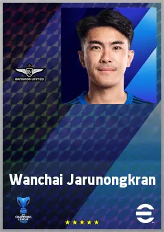 Wanchai Jarunongkran eFootball 2026 player card, 64 OVR LB