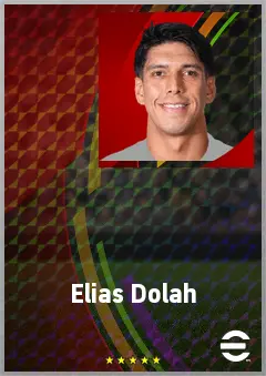 Elias Dolah eFootball 2026 player card, 67 OVR CB