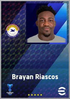Brayan Riascos eFootball 2026 player card, 70 OVR CF