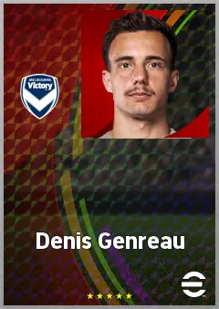 Denis Genreau eFootball 2026 player card, 68 OVR DMF
