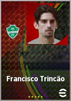Francisco Trincão eFootball 2026 player card, 78 OVR RWF