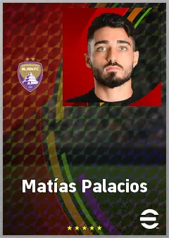 Matías Palacios eFootball 2026 player card, 70 OVR AMF