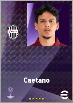 Caetano eFootball 2026 player card, 69 OVR CB