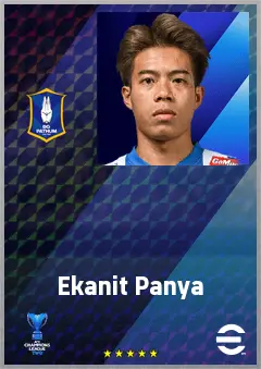 Ekanit Panya eFootball 2026 player card, 65 OVR AMF