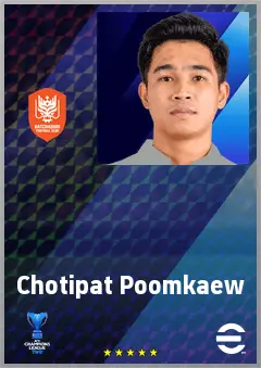 Chotipat Poomkaew eFootball 2026 player card, 66 OVR RMF