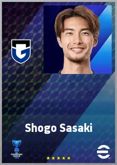 Sasaki Shogo eFootball 2026 player card, 67 OVR CB