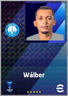 Wálber eFootball 2026 player card, 71 OVR CB
