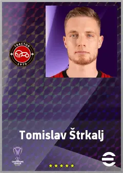 Tomislav Štrkalj eFootball 2026 player card, 68 OVR CF