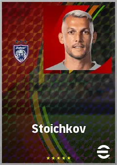 Stoichkov eFootball 2026 player card, 70 OVR CF