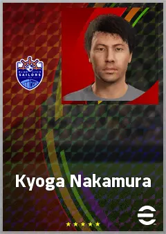 Kyoga Nakamura eFootball 2026 player card, 68 OVR CMF
