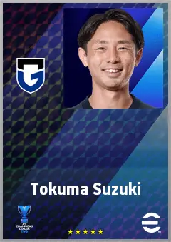 Suzuki Tokuma eFootball 2026 player card, 69 OVR CMF