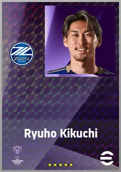 Kikuchi Ryuho eFootball 2026 player card, 71 OVR CB