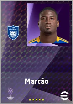 Marcão eFootball 2026 player card, 70 OVR CF