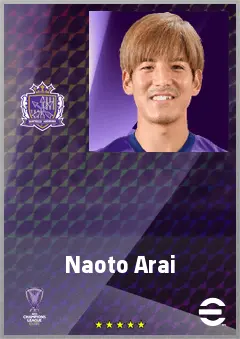Arai Naoto eFootball 2026 player card, 71 OVR RMF