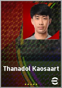 Thanadol Kaosaart eFootball 2026 player card, 62 OVR CMF