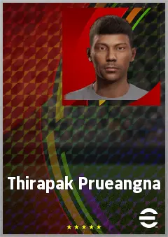 Thirapak Prueangna eFootball 2026 player card, 64 OVR CMF