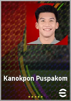 Kanokpon Puspakom eFootball 2026 player card, 62 OVR CMF