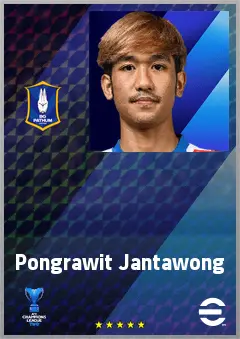 Pongrawit Jantawong eFootball 2026 player card, 63 OVR CMF