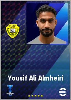 Yousif Ali Almheiri eFootball 2026 player card, 66 OVR CB