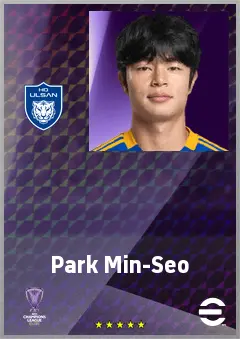 Park Min-Seo eFootball 2026 player card, 65 OVR LB