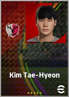 Kim Tae-Hyeon eFootball 2026 player card, 72 OVR CB