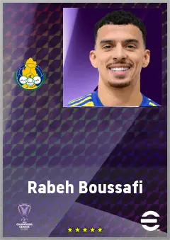 Rabeh Boussafi eFootball 2026 player card, 63 OVR RWF