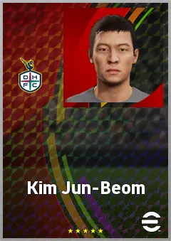 Kim Jun-Beom eFootball 2026 player card, 66 OVR CMF