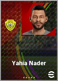 Yahia Nader eFootball 2026 player card, 68 OVR DMF