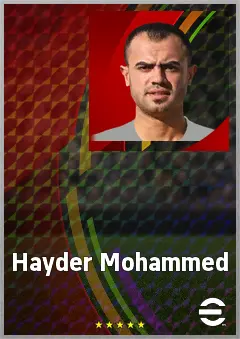 Hayder Mohammed eFootball 2026 player card, 64 OVR GK