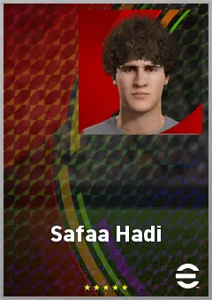 Safaa Hadi eFootball 2026 player card, 67 OVR DMF