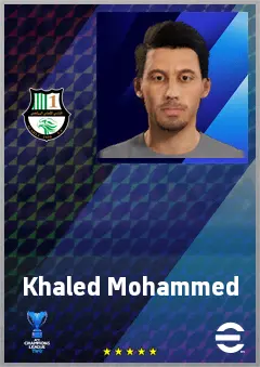 Khaled Mohammed eFootball 2026 player card, 68 OVR CMF