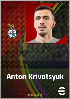 Anton Krivotsyuk eFootball 2026 player card, 70 OVR CB