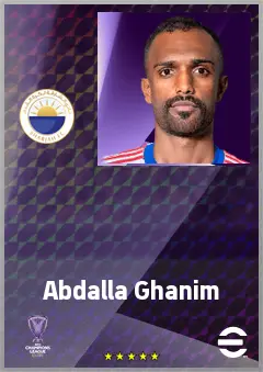 Abdalla Ghanim eFootball 2026 player card, 67 OVR CB