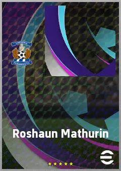 Roshaun Mathurin eFootball 2026 player card, 68 OVR RWF