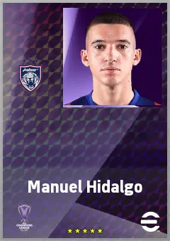 Manuel Hidalgo eFootball 2026 player card, 69 OVR RWF