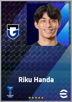 Handa Riku eFootball 2026 player card, 71 OVR RB