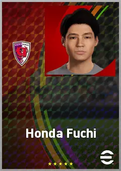 Honda Fuchi eFootball 2026 player card, 68 OVR AMF